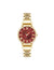 Anne Klein Red/Gold-Tone Roman Numeral Dial Watch