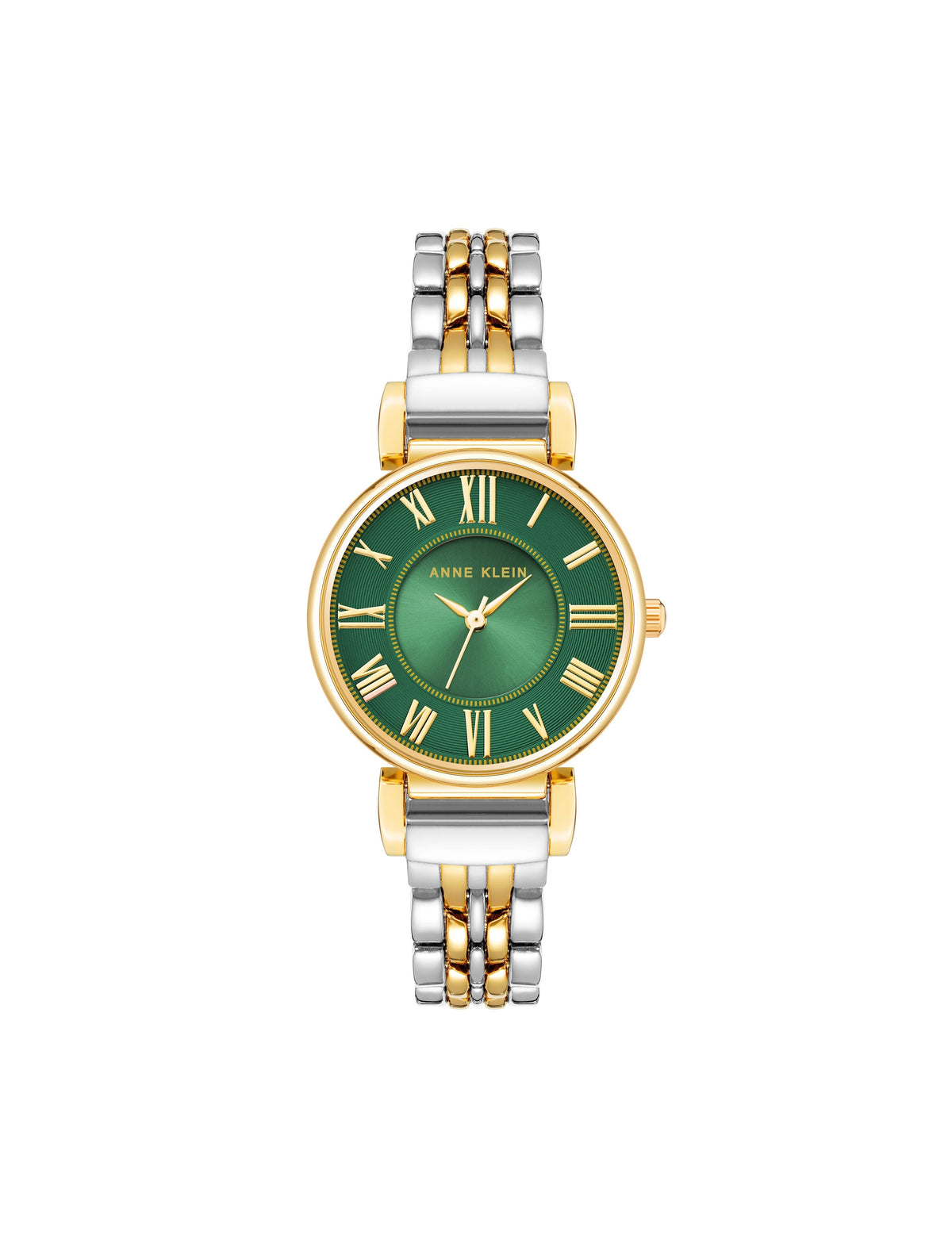 Anne Klein Green/Two-Tone Roman Numeral Dial Watch