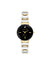 Anne Klein Black/Two-Tone Classic Diamond Accented Bracelet Watch