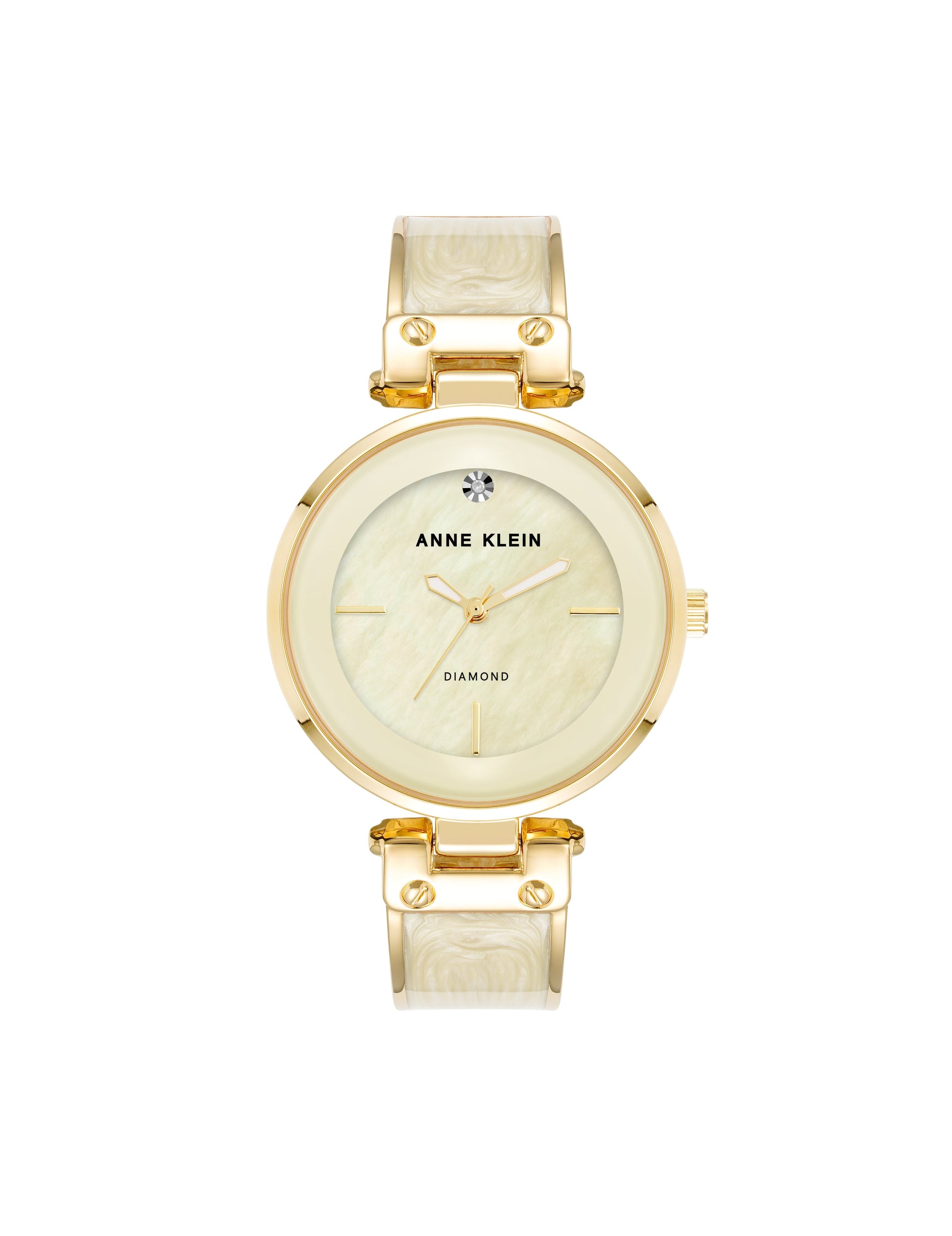 Diamond Accented Bangle Bracelet Watch Apparel & Accessories Egluck
