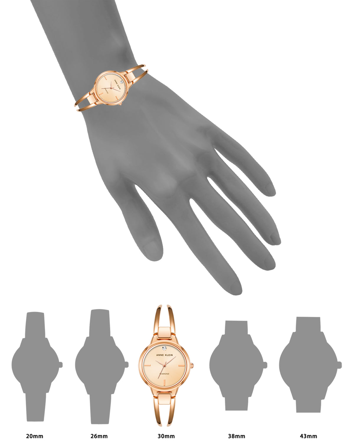 Round Bangle Bracelet Watch