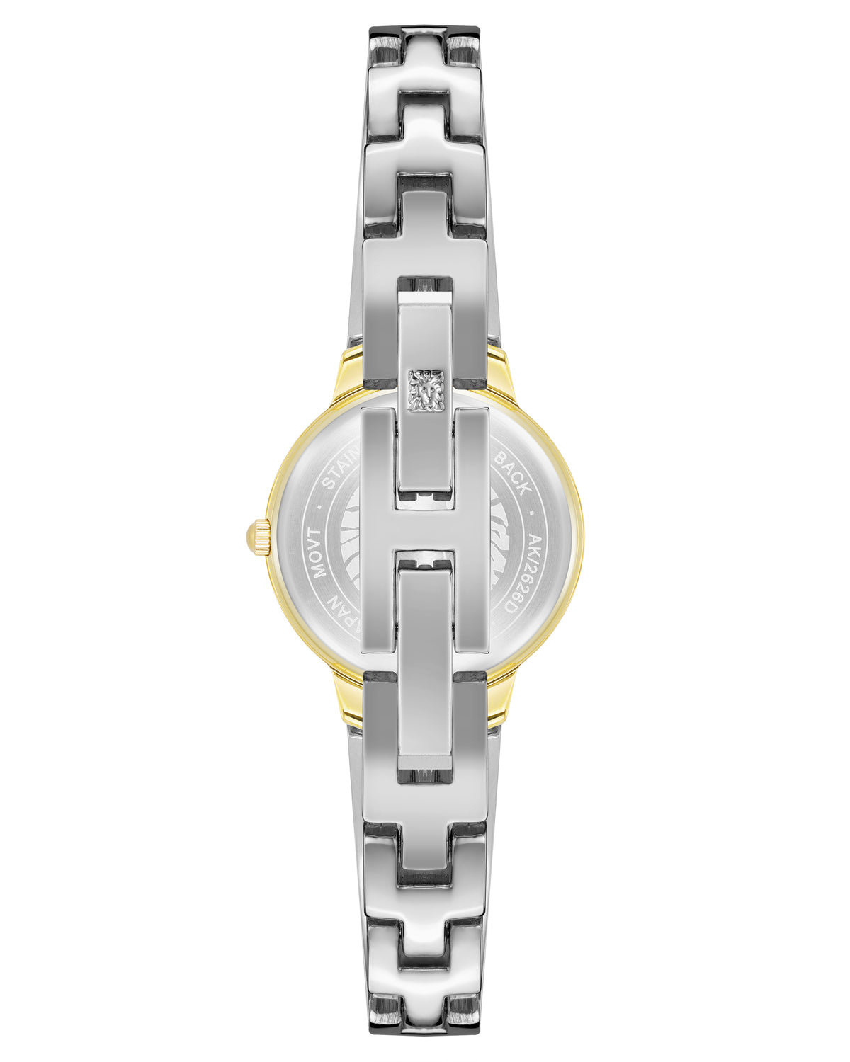 Diamond Accented Round Bangle Watch
