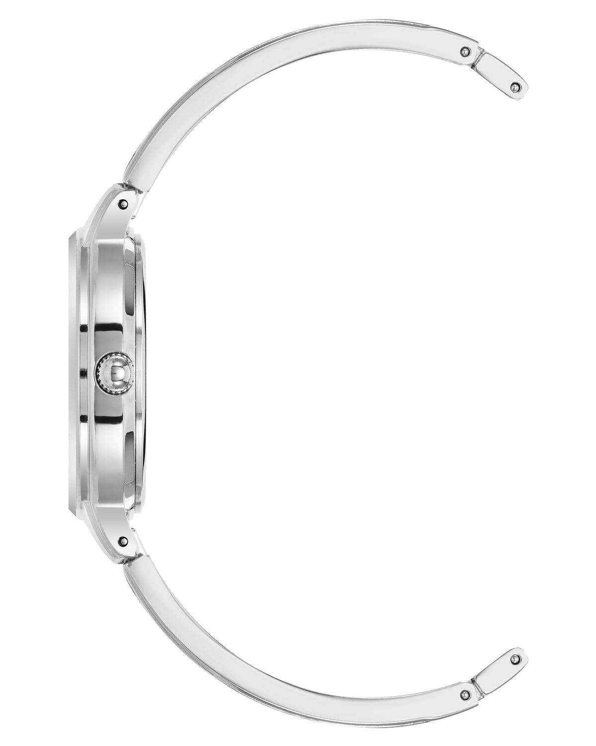 Diamond Accented Round Bangle Watch