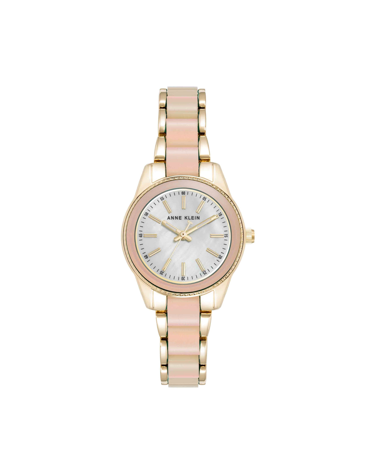 Pearlescent Resin Link Bracelet Watch Anne Klein