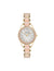 Anne Klein Iridescent/Gold-Tone Pearlescent Acetate Link Bracelet Watch