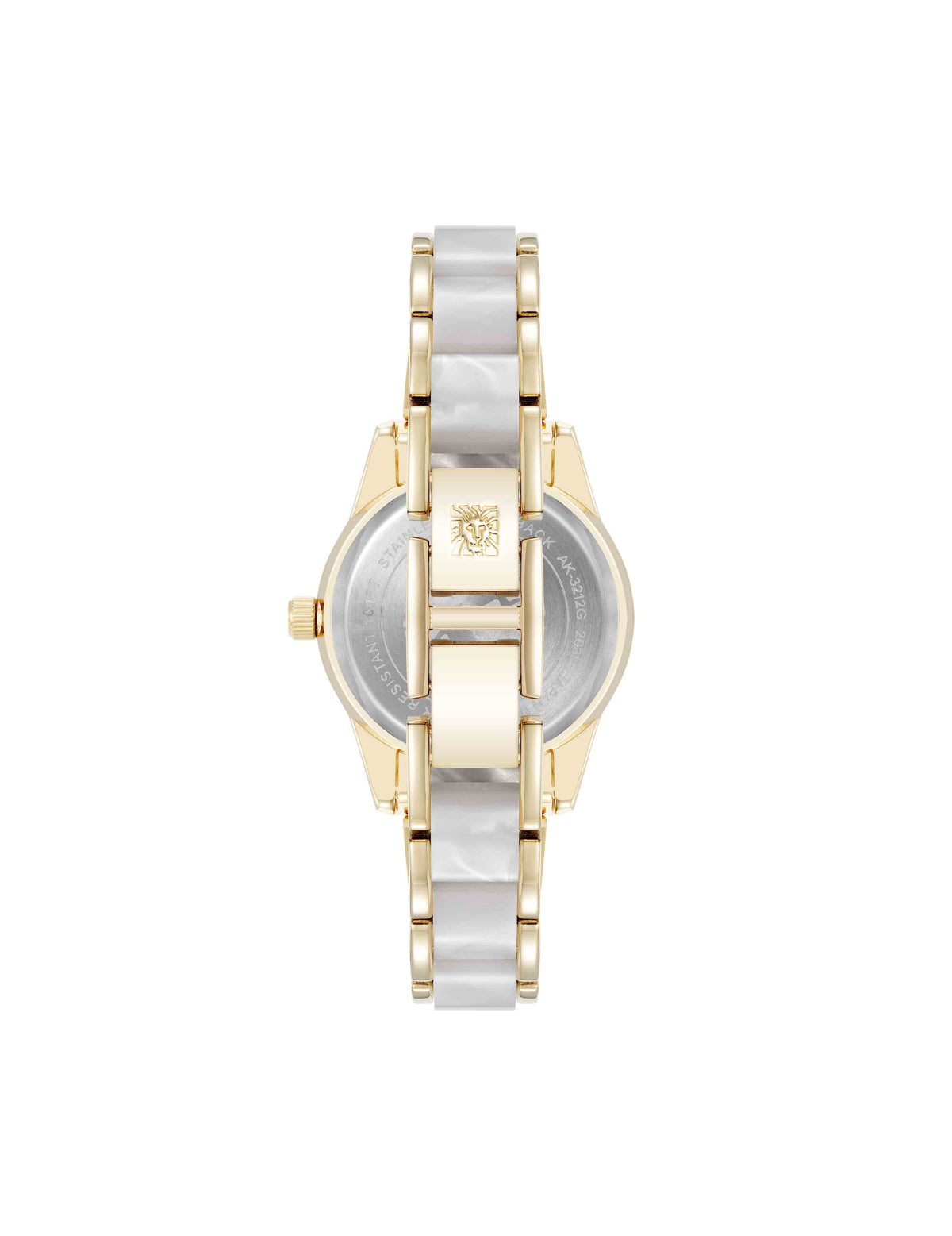 Anne Klein Pearlescent Acetate Link Bracelet Watch