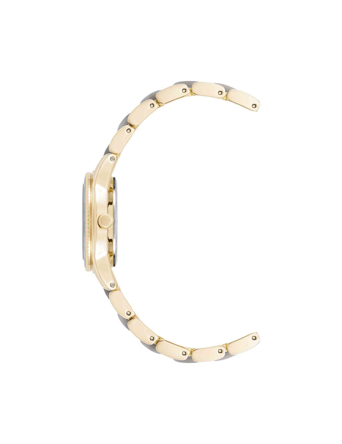 Anne Klein Pearlescent Acetate Link Bracelet Watch