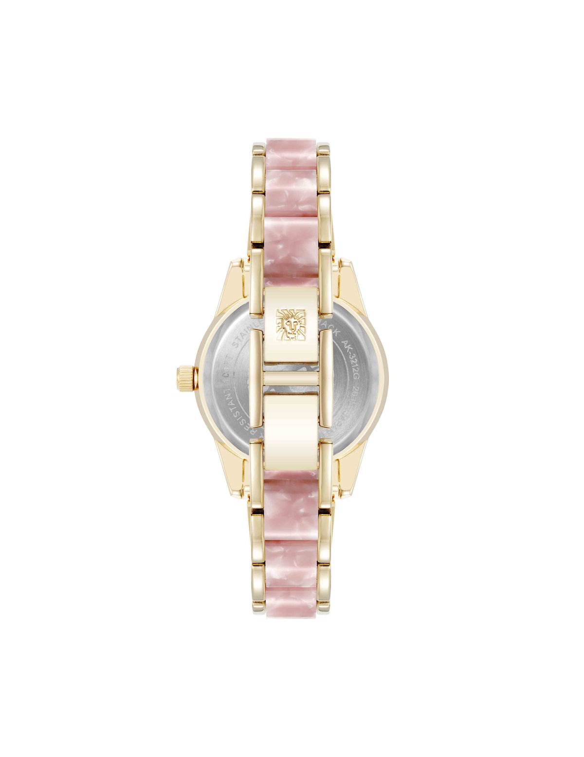 Anne Klein Pearlescent Acetate Link Bracelet Watch