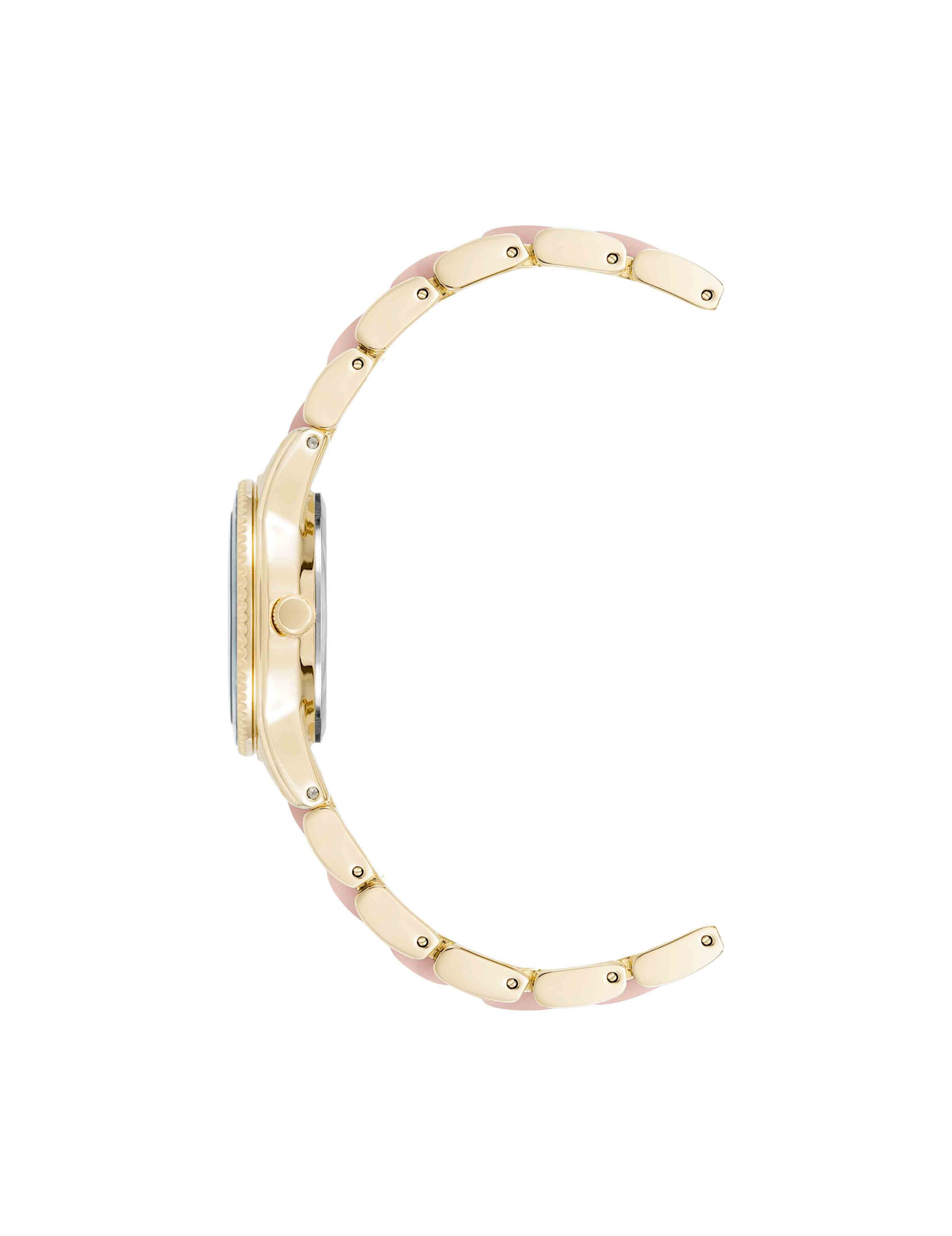 Anne Klein Pearlescent Acetate Link Bracelet Watch