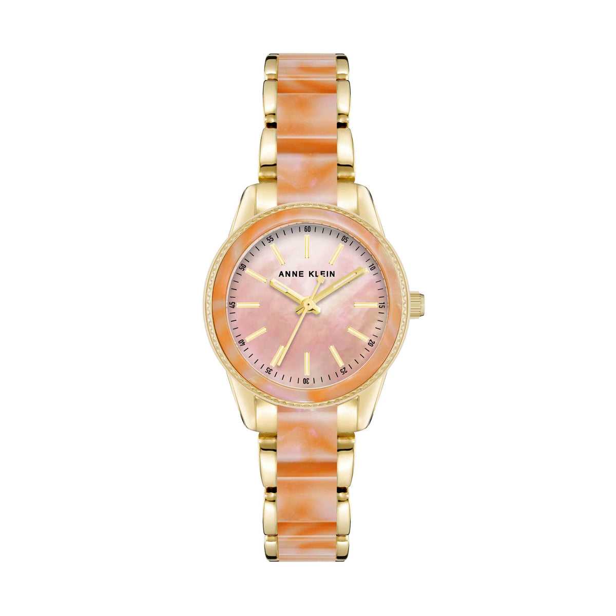 Pearlescent Resin Link Bracelet Watch | Anne Klein display picture 2