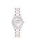 Anne Klein Iridescent/ Silver-Tone Pearlescent Resin Link Bracelet Watch