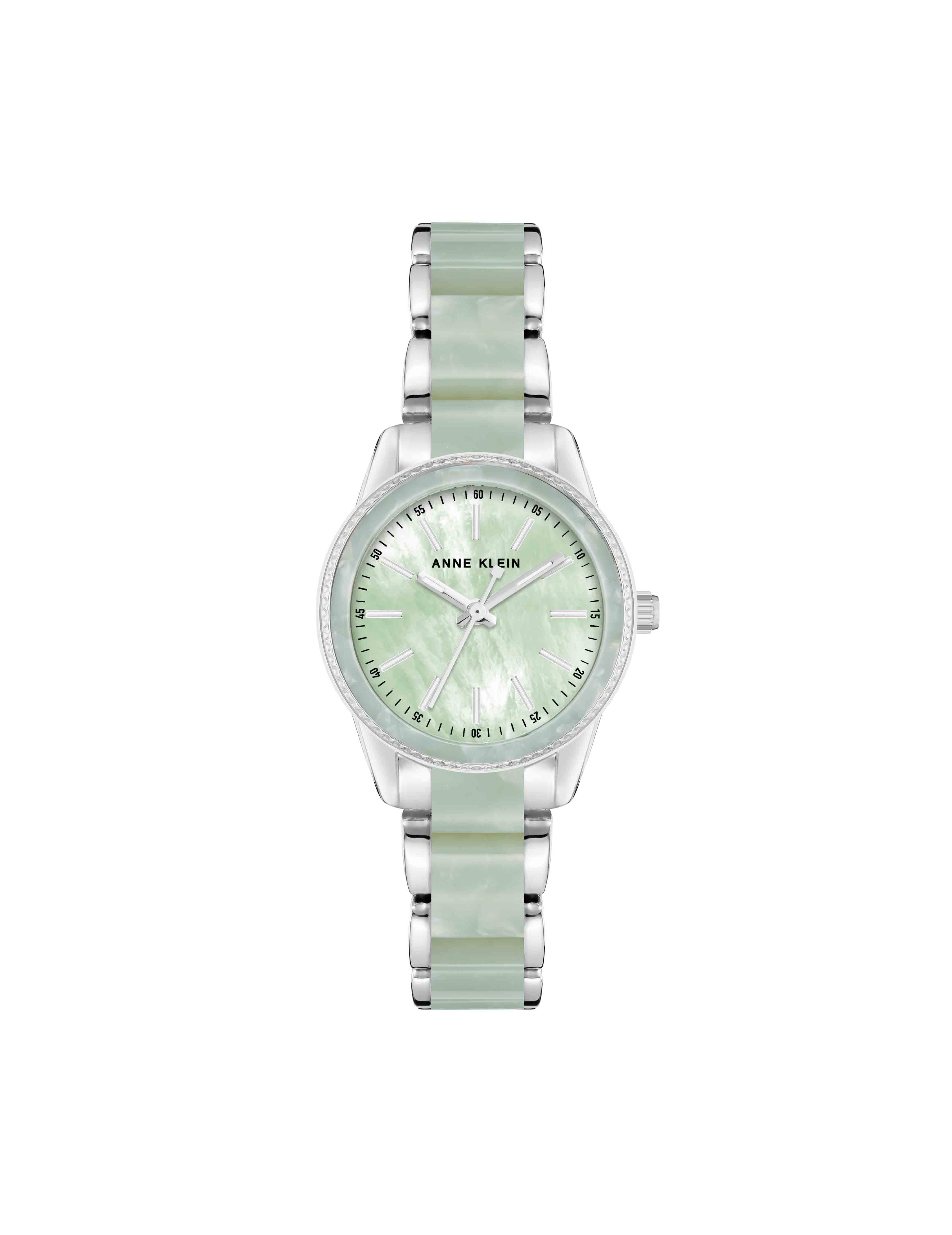 Anne！ Pearlescent Resin Link Bracelet Watch | Anne Klein