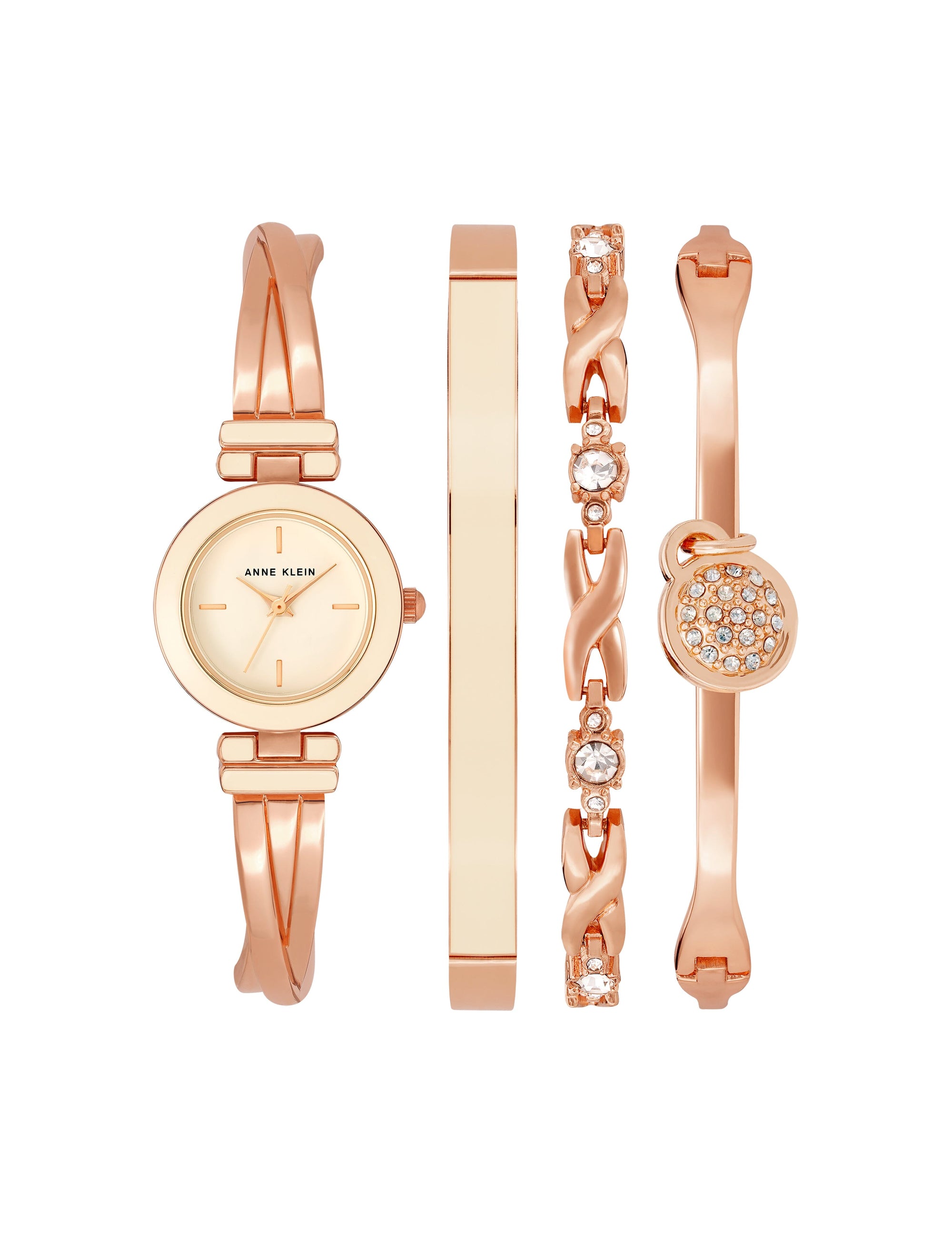 Crossover Bangle Watch and Bracelet Set Apparel & Accessories Egluck