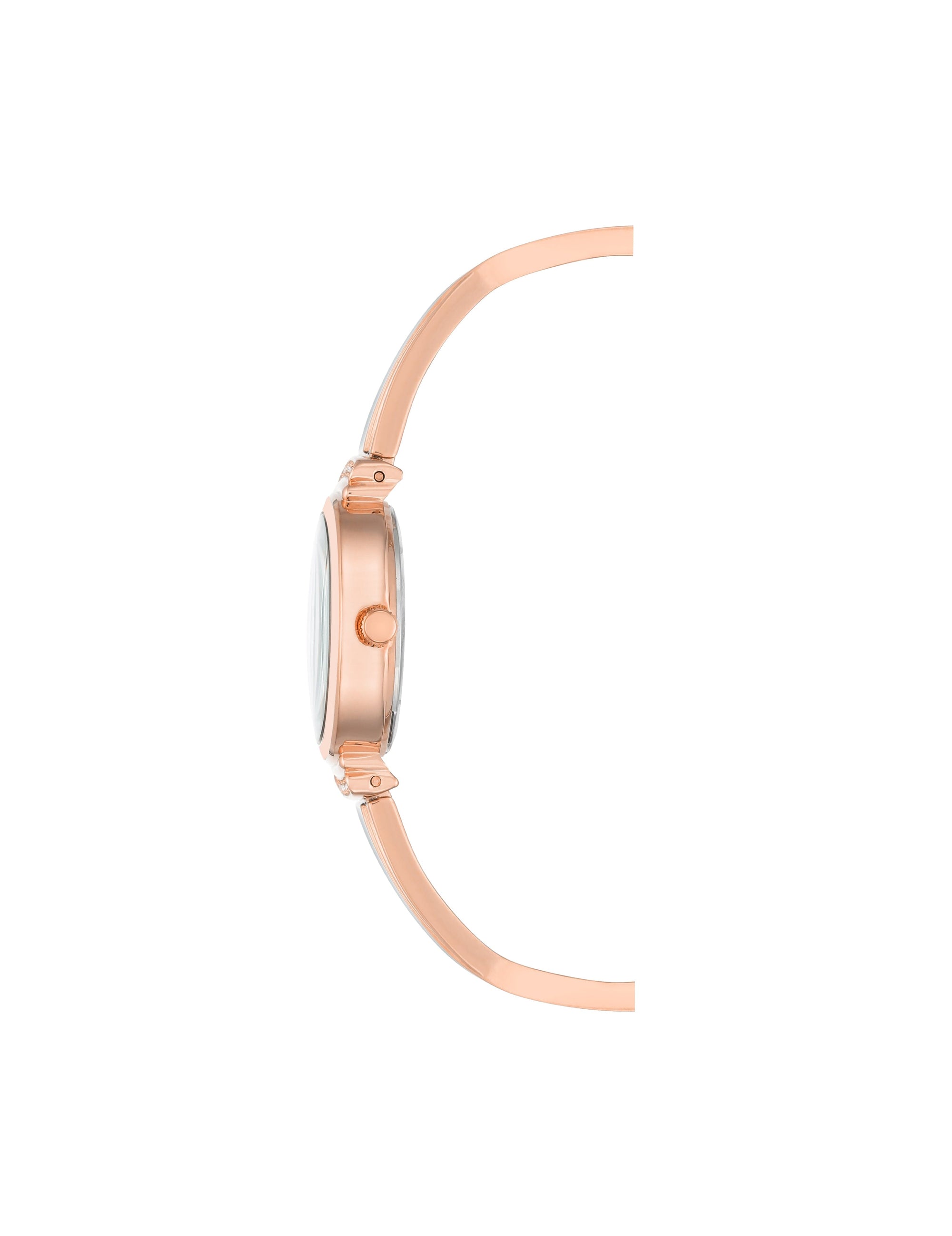 Anne Klein Enamel Accented Watch and Bracelet Set