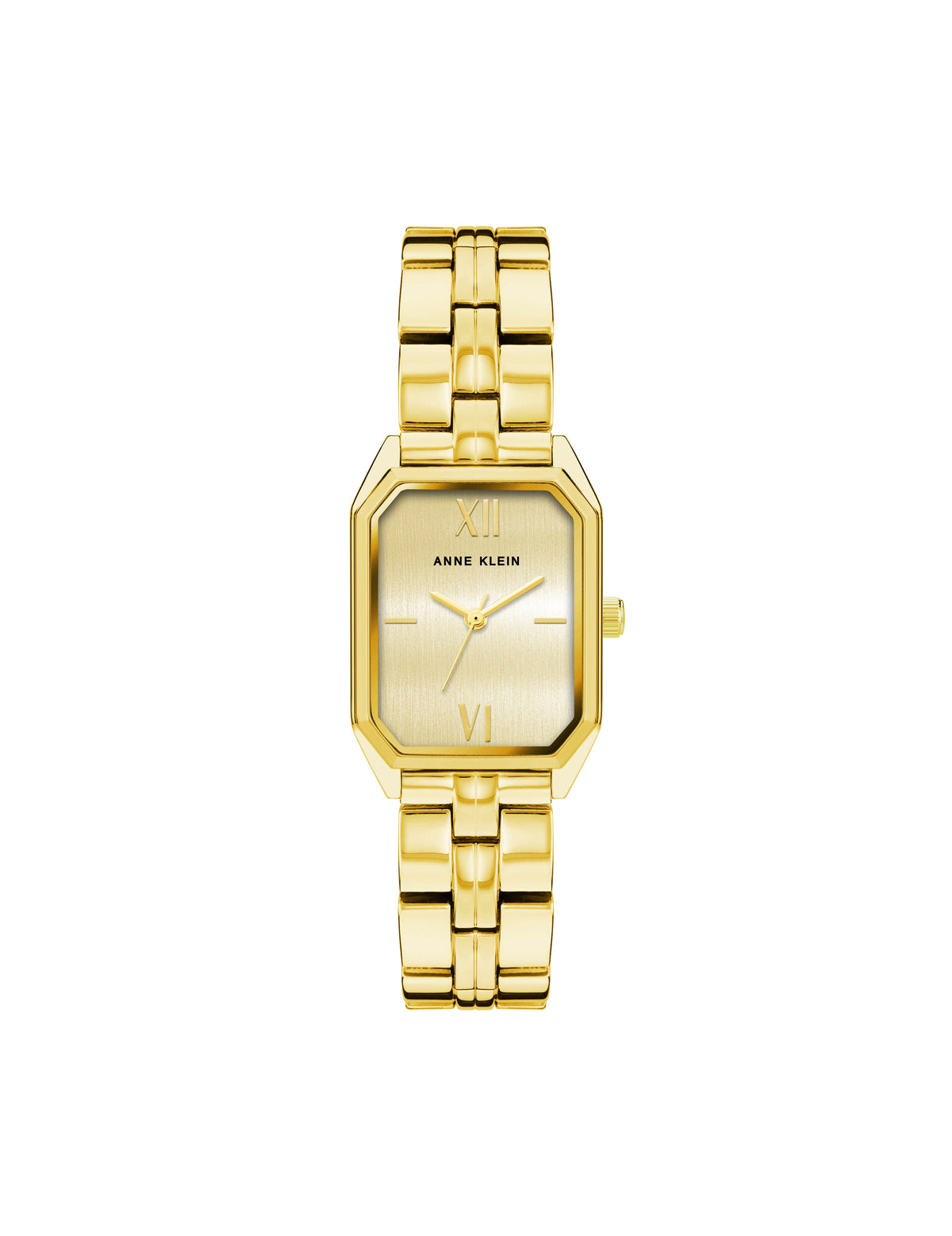 Anne Klein Gold-Tone Octagonal Metal Bracelet Watch