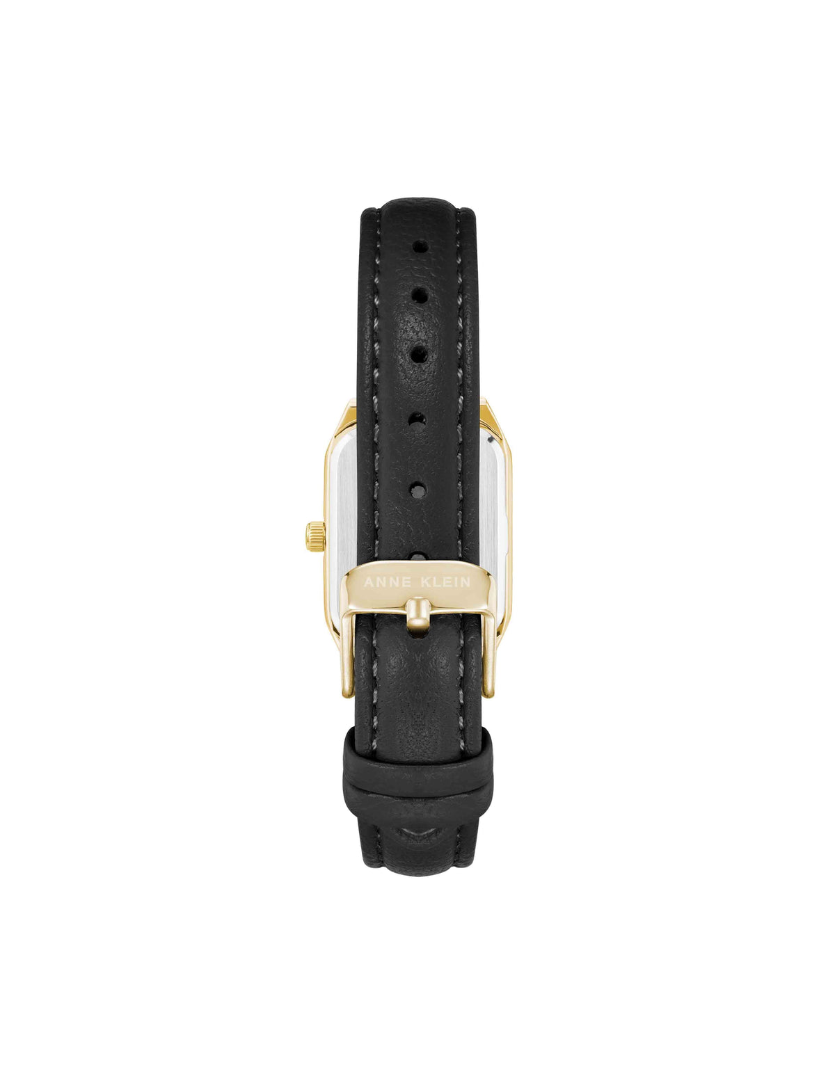 Anne Klein  Octagonal Shaped Leather Strap Watch