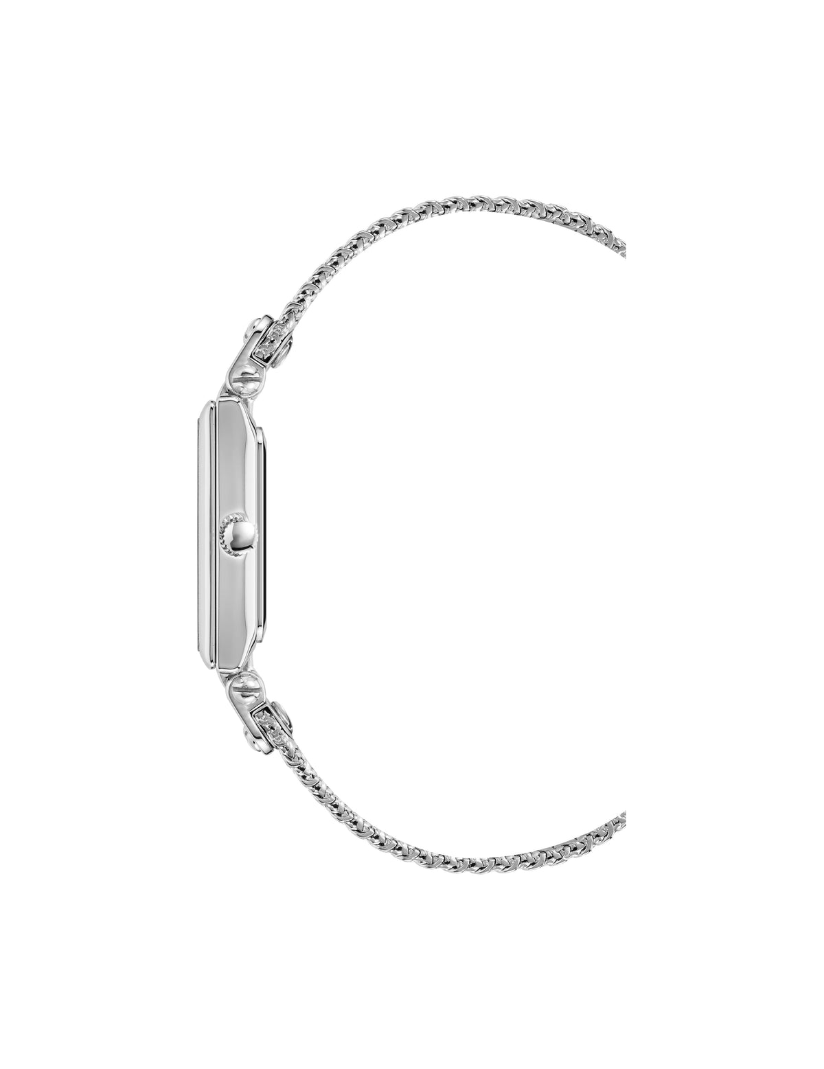 Anne Klein Rectangular Case Mesh Bracelet Watch
