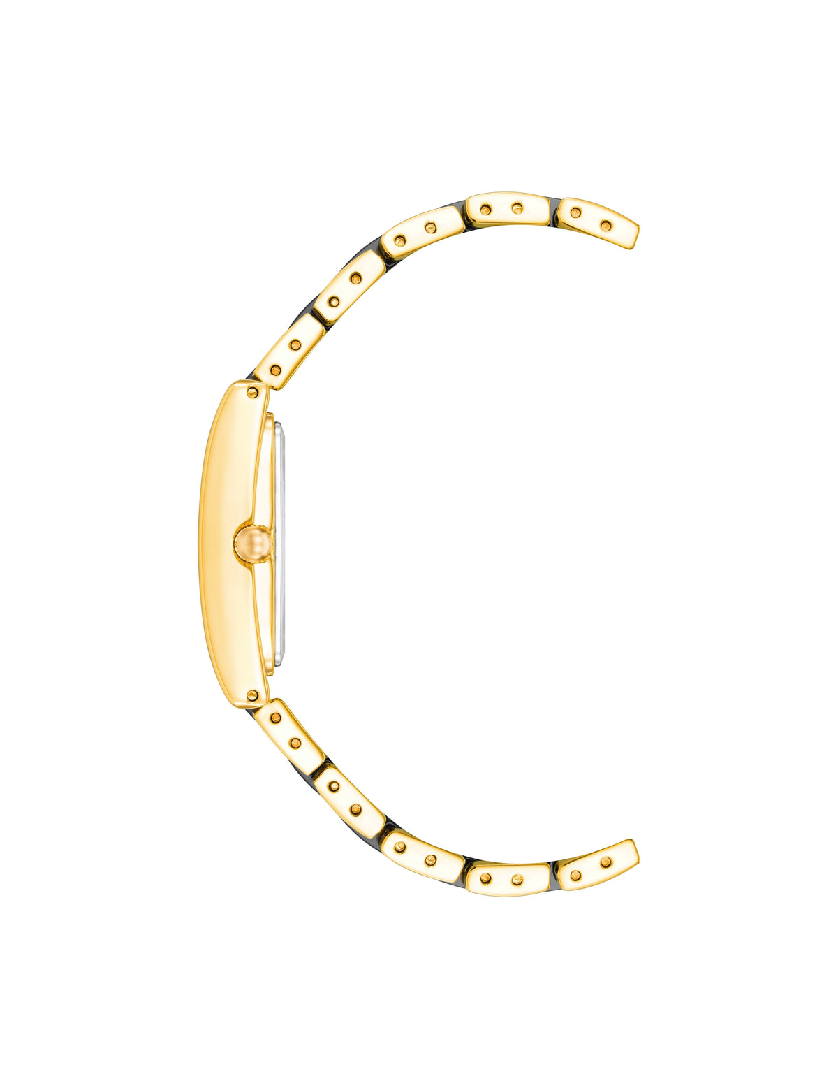 Anne Klein  Rectangular Case Ceramic Bracelet Watch