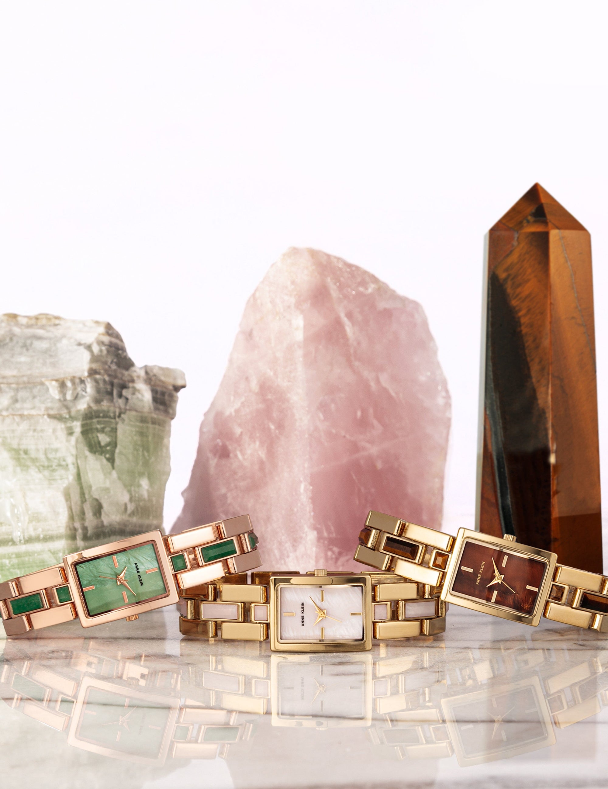 Anne Klein  Gemstone Accented Bracelet Watch