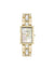 Anne Klein White Howlite/Gold-Tone Gemstone Accented Bracelet Watch