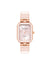 Anne Klein Blush Pink/Rose Gold-Tone Diamond Dial Bangle Watch