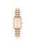 Anne Klein Rose Gold-Tone Petite Octagonal Shaped Metal Bracelet Watch