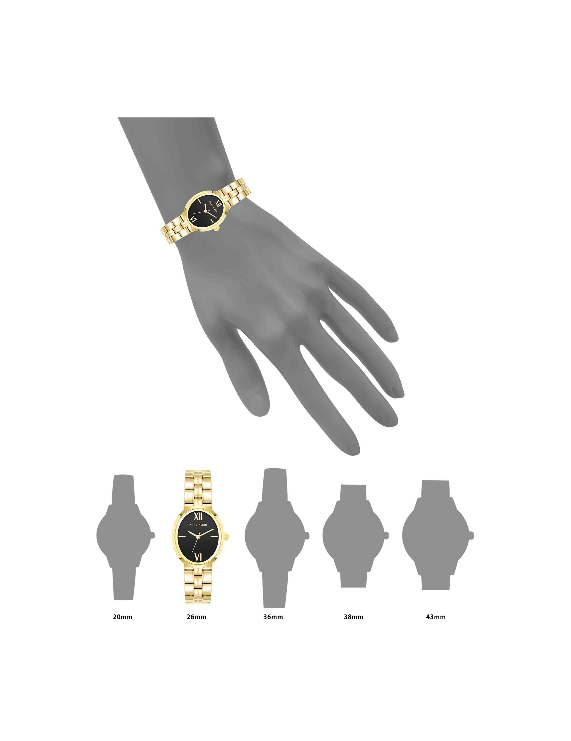 Anne Klein  Minimalist Oval Case Watch