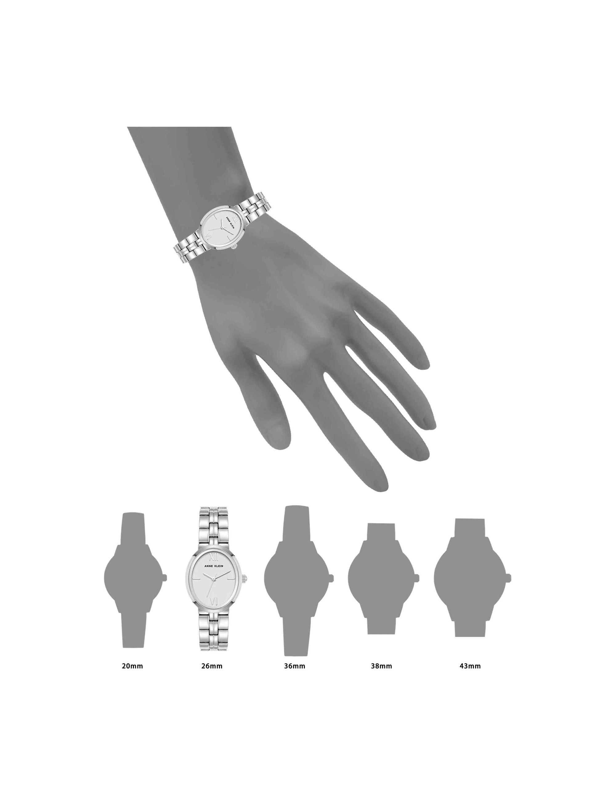 Anne Klein  Minimalist Oval Case Watch