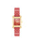 Anne Klein Gold-Tone/Red Legacy Ceramic Bracelet Watch