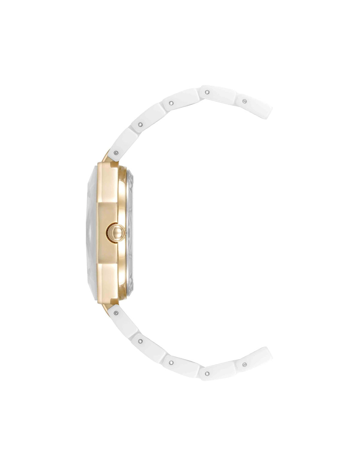 Anne Klein Octagonal Ceramic Diamond Dial Bracelet Watch