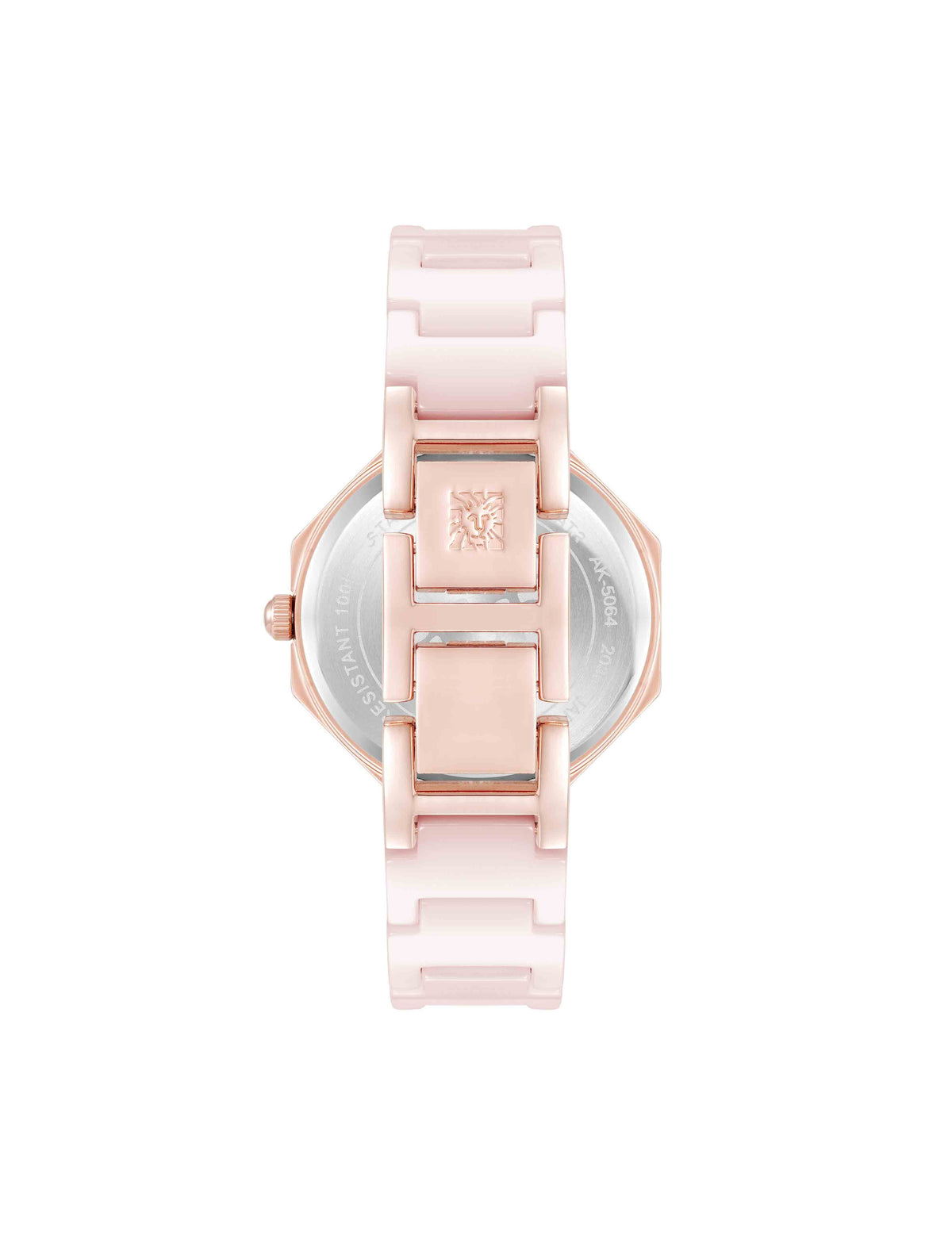 Anne Klein Octagonal Ceramic Diamond Dial Bracelet Watch