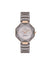 Anne Klein Taupe/Rose Gold-Tone Octagonal Ceramic Diamond Dial Bracelet Watch