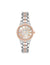 Anne Klein Silver-Tone/Rose Gold-Tone Premium Crystal Bezel Watch