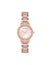 Anne Klein Rose Gold-Tone Crystal Embellished Bracelet Watch