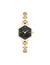 Anne Klein Black/Gold-Tone Petite Hexagonal Bracelet Watch