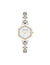 Anne Klein Silver-Tone/Gold-Tone Petite Hexagonal Bracelet Watch