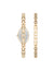 Anne Klein  Oval Gemstone Bangle Watch Set