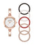 Anne Klein Rose Gold-Tone Interchangeable Bezel Watch Set