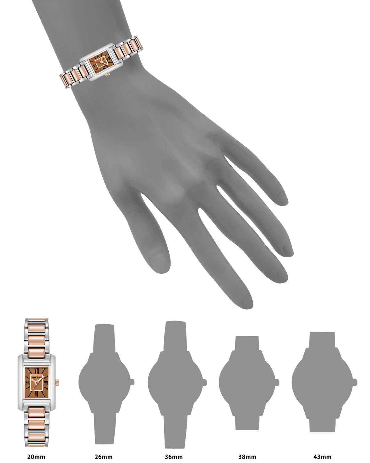 Rectangular Face Bracelet Watch