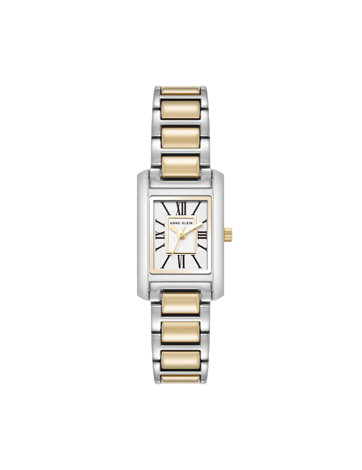 Anne Klein Two-Tone Classic Rectangular Roman Numeral Watch