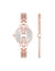 Anne Klein  Round Gemstone Bangle Watch Set