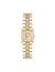 Anne Klein Taupe/Gold-Tone Petite Enamel Center Link Bracelet Watch