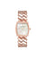 Anne Klein Rose Gold-Tone Herringbone Bracelet Watch