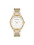 Anne Klein Silver-Tone/Gold-Tone Everyday Cushion Metal Bracelet Watch