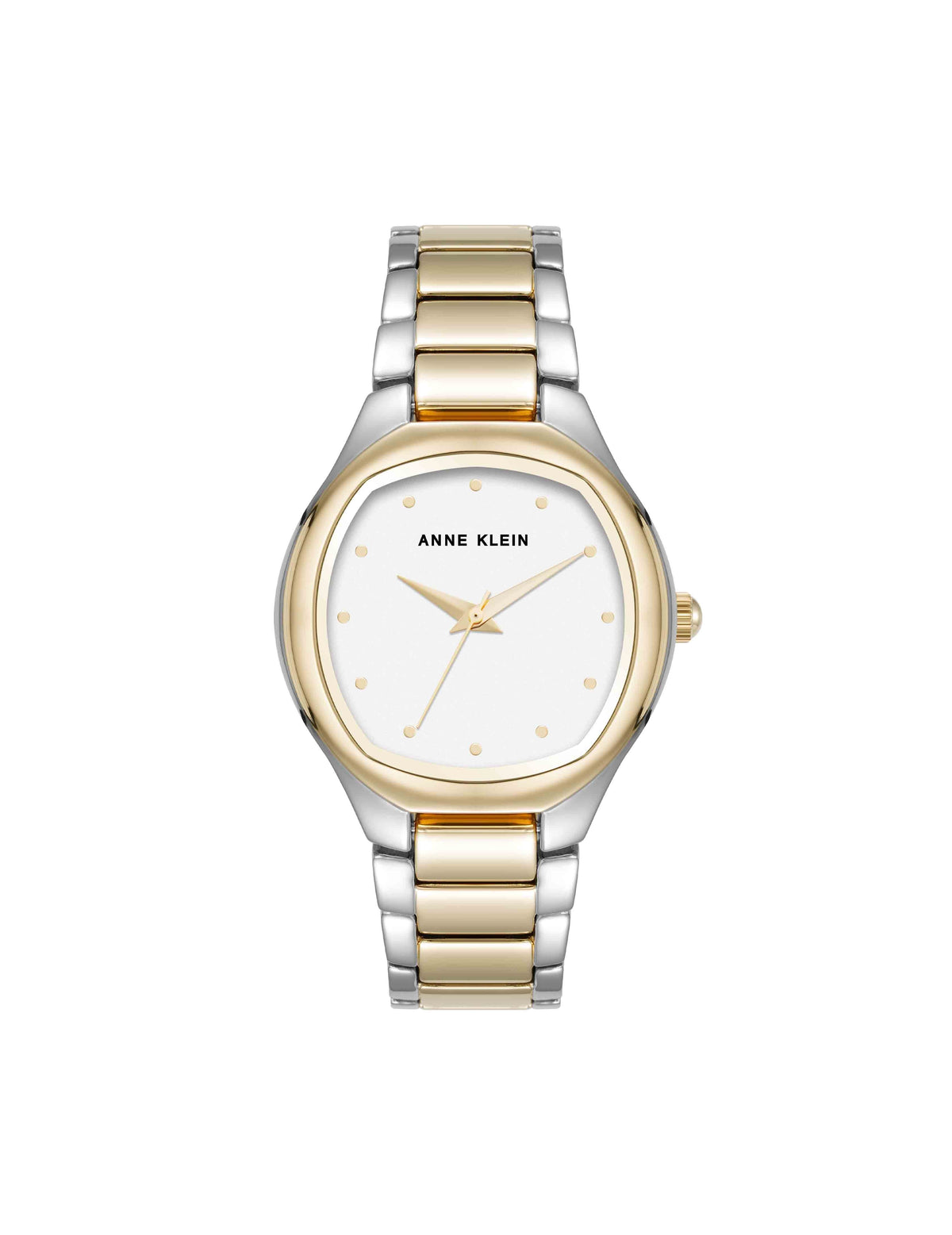 Anne Klein Two-Tone Everyday Cushion Metal Bracelet Watch