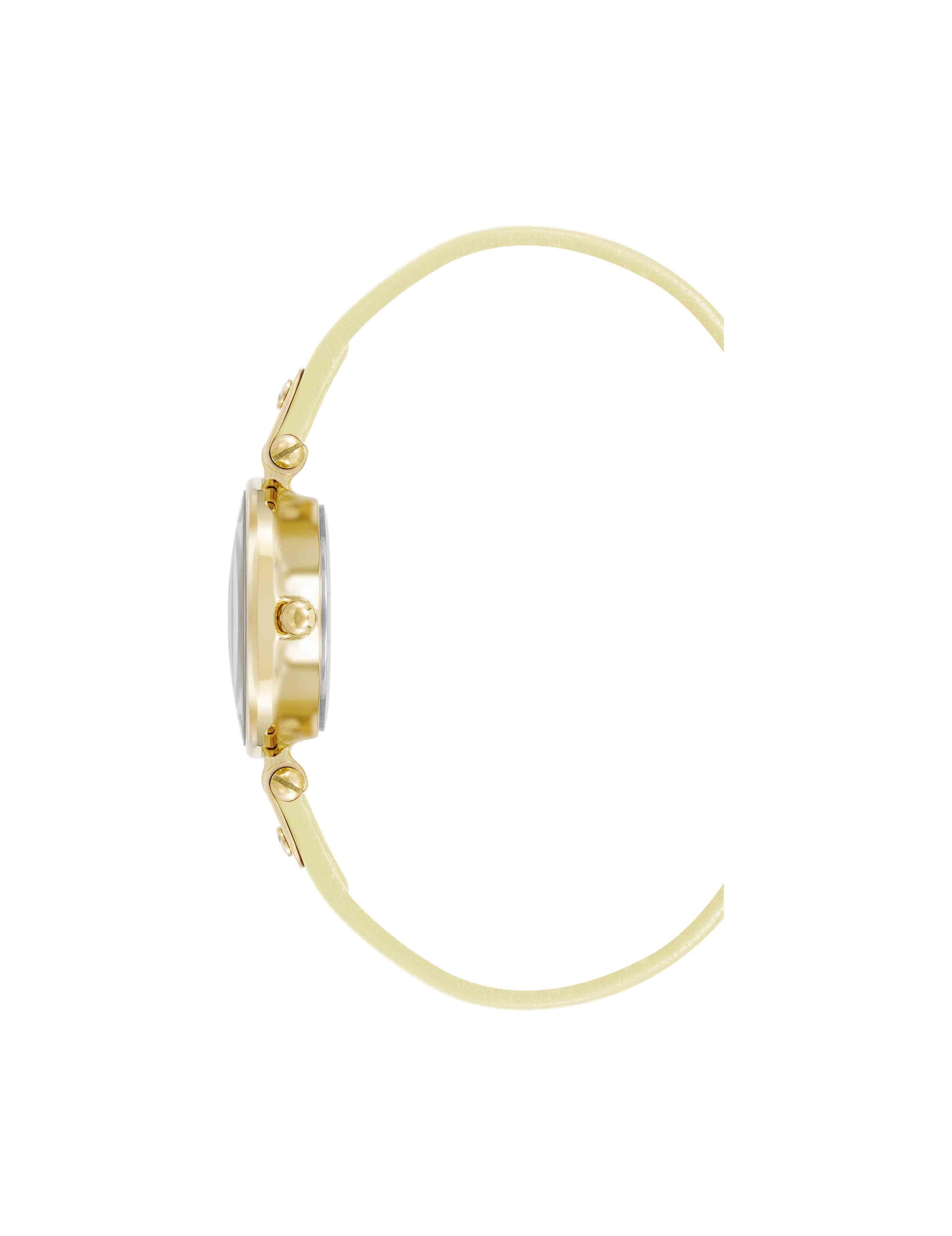 Anne Klein Consider It Sustainable Leather Strap Watch