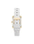 Anne Klein  Consider It Rectangular Leather Band Watch