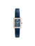 Anne Klein Rose Gold-Tone/Blue Consider It Octagonal Leather Band Watch