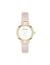 Anne Klein Blush/Gold-Tone Consider It Round Sustainable Leather Band Watch