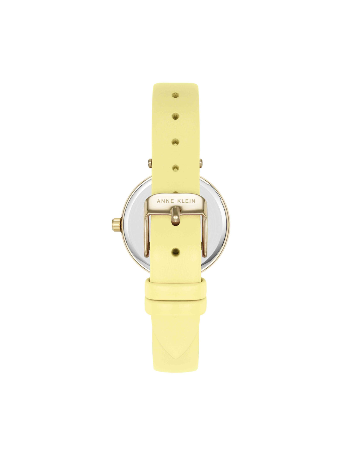 Anne Klein Consider It Round Sustainable Leather Band Watch